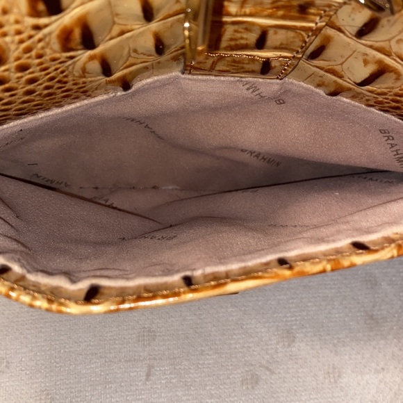 *SOLD*BRAHMIN Evie Toasted Melbourne Croc Embossed - Picture 10 of 15